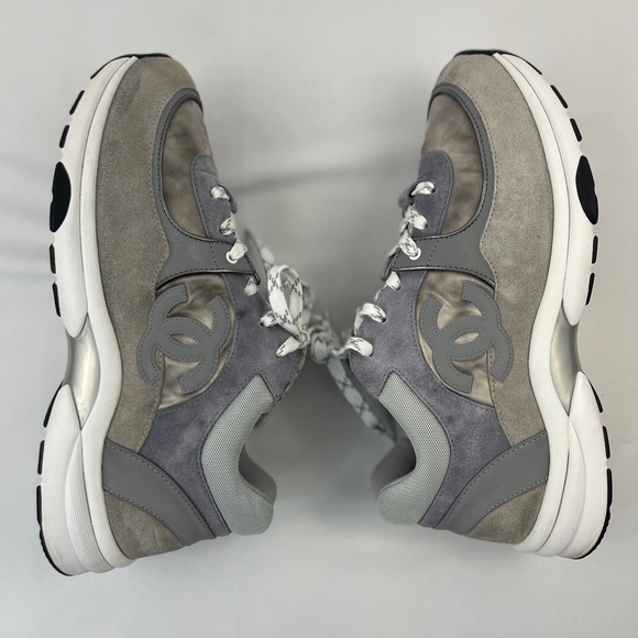 Chanel Low Top Trainer CC "Dark Grey" "3M" - Picture 10 of 16